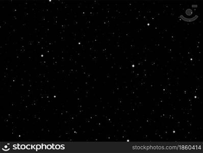 Abstract background with stars as template or design element for starry night or science space card