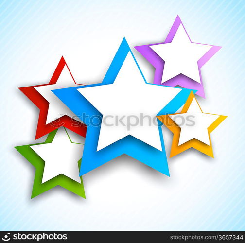 Abstract background with stars. Colorful illustration