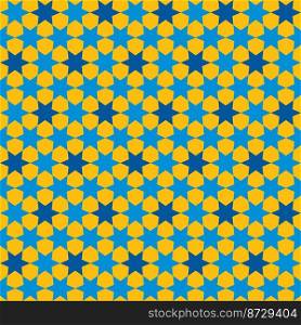 Abstract background with stars. Hanukkah seamless pattern