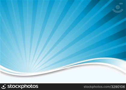 Abstract background with sunburst effect