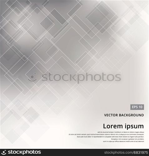 abstract background with transparent rhombus. geometric design with soft light black color. vector illustration