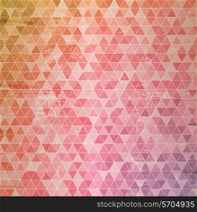 Abstract background with triangle design and grunge texture