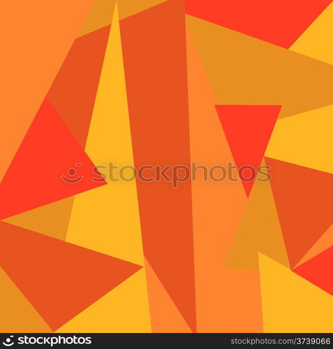 Abstract background with triangles in orange color&#xA;