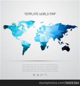 Abstract background with vector world map