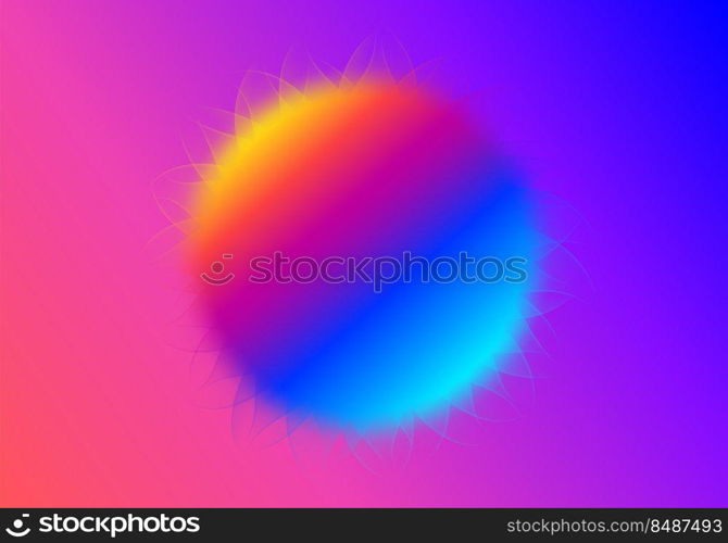 Abstract background with vibrant colorful planets in space with ultra colors. Abstract background with planets in space with ultra vibrant colors