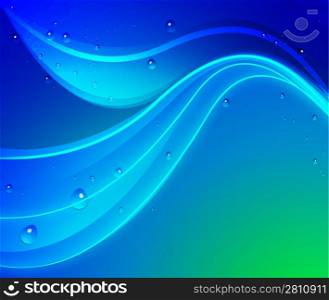 Abstract background with water drops
