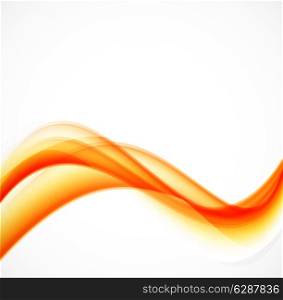 Abstract background with wave in orange color