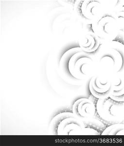 Abstract background with white circles