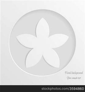 Abstract background with white flower