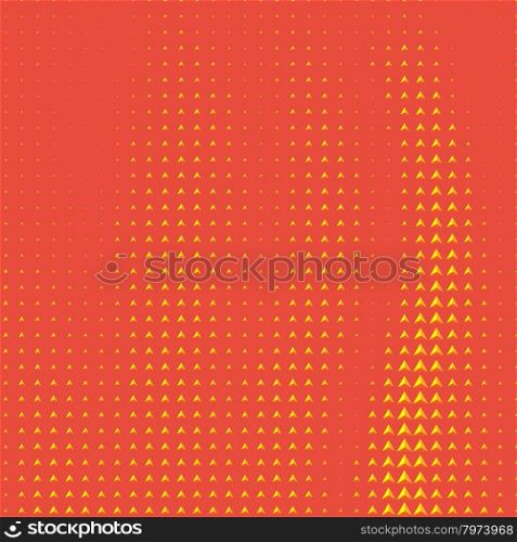 Abstract background with yellow fire shaped triangular gradient