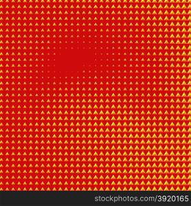 Abstract background with yellow triangular shape gradient on red