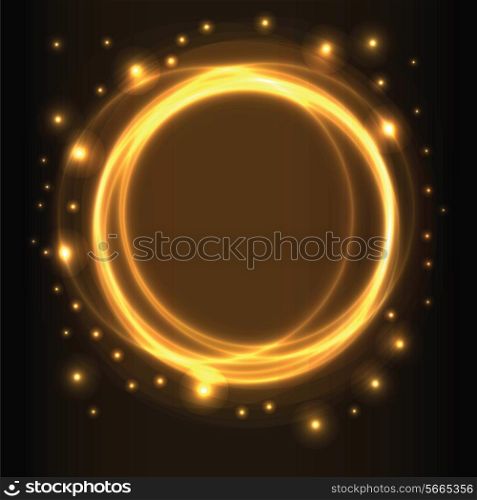 Abstract background, yellow glowing circles