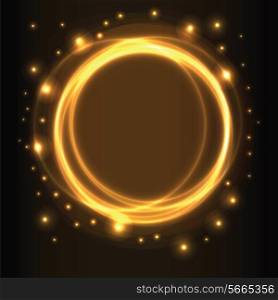 Abstract background, yellow glowing circles