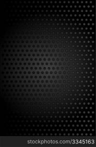 Abstract Backround - Black Metallic Perforated Texture