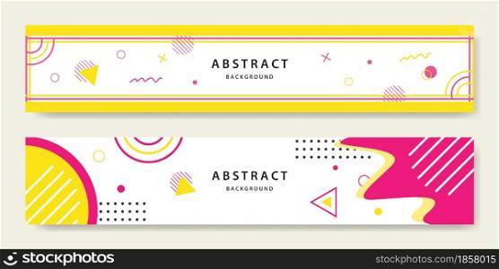 Abstract banner background vector graphic template design