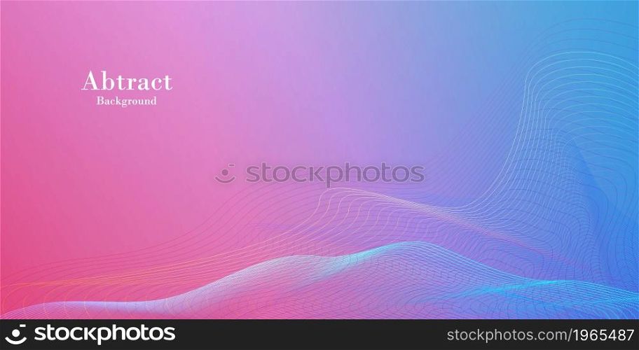 Abstract banner background with gradient shapes, Dynamic shape composition. Vector template design