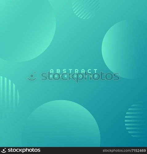 Abstract banner blue background geometric round shape design minimal style. vector illustration