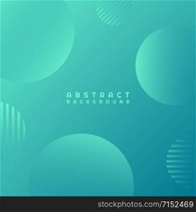 Abstract banner blue background geometric round shape design minimal style. vector illustration