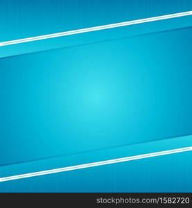 Abstract banner modern frame pattern design cyan color with space. vector illustration.