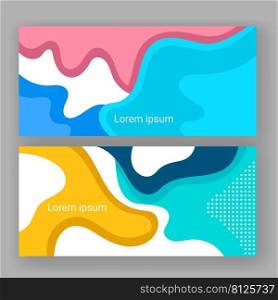 abstract banner paper print wave texture template