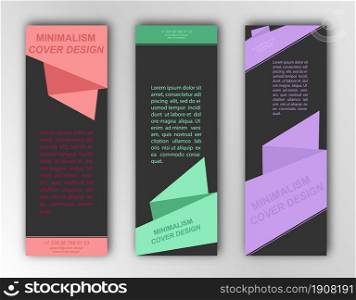 Abstract banner template. Editable vector illustration. Flat design