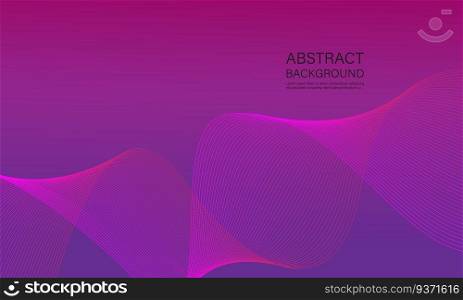 Abstract banner vector template. Minimal background with wavy lines for facebook cover. vector illustration