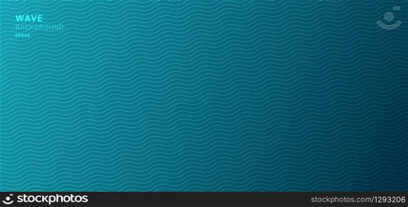 Abstract banner web template blue wave lines pattern background and texture. Vector illustration