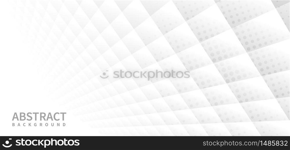 Abstract banner web white and gray geometric square pattern corporate design background. Vector illustration
