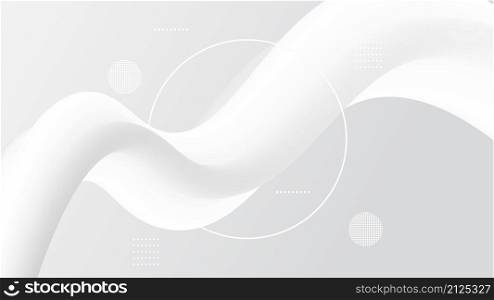 Abstract banner white and grey liquid flow modern fluid background. Shapes for cover poster, template landing page,coverbook. vector art illustration