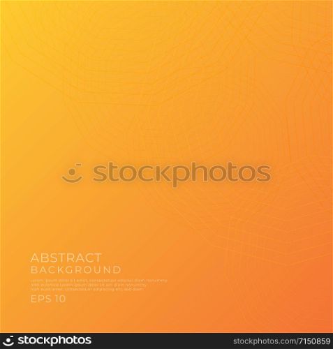 Abstract banner yellow color glow light circle line complex ripple style. vector illustration