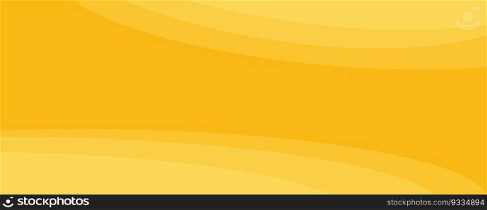Abstract banner, yellow waves, vector. Colored background with waves.