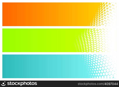 abstract banners (headers), vector illustration