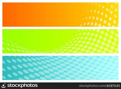 abstract banners (headers), vector illustration