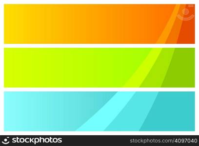 abstract banners, vector illustration