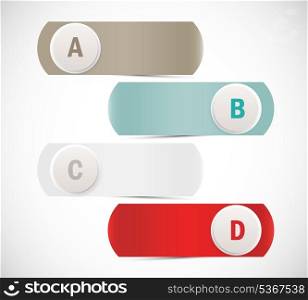 Abstract banners with circles. Infographic design