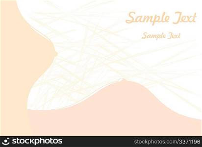 Abstract beautiful card on white background. Vector