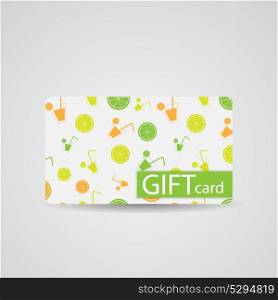 Abstract Beautiful Drink Gift Card Design, Vector Illustration. EPS10. Abstract Beautiful Drink Gift Card Design, Vector Illustration.