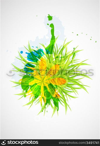 Abstract beautiful flower background