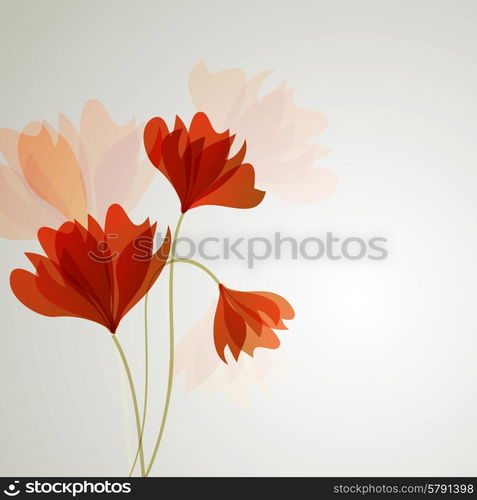 Abstract Beautiful Flower vector background. EPS 10. Vector flower background