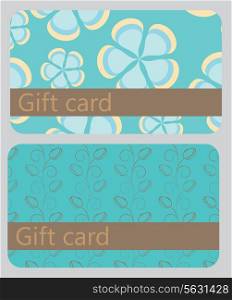 abstract beautiful set of gift card design, vector illustration.