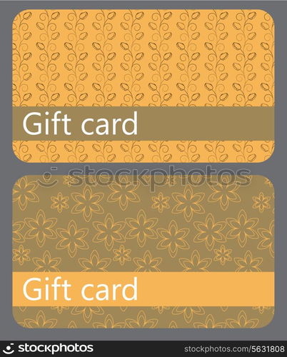 abstract beautiful set of gift card design, vector illustration.