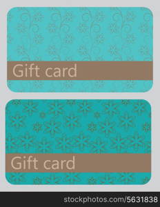 abstract beautiful set of gift card design, vector illustration.