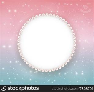 Abstract Beautuful Background with Pearl Frame. Vector Illustration EPS10. Abstract Beautuful Background with Pearl Frame. Vector Illustration