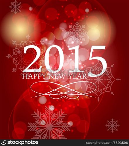 Abstract Beauty Christmas 2015 and New Year Background. Vector Illustration. EPS10