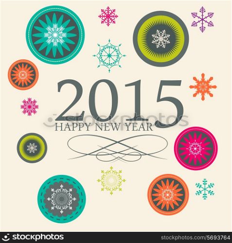 Abstract Beauty Christmas 2015 and New Year Background. Vector Illustration. EPS10