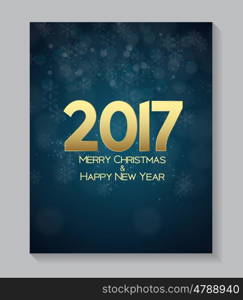 Abstract Beauty Christmas and 2017 New Year Background. Vector Illustration. EPS10. Abstract Beauty Christmas and 2017 New Year Background. Vector I