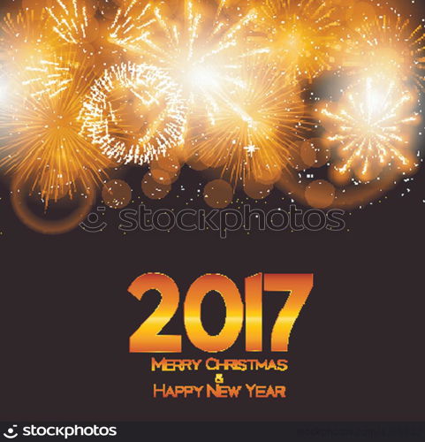 Abstract Beauty Christmas and 2017 New Year Background. Vector Illustration. EPS10. Abstract Beauty Christmas and 2017 New Year Background. Vector I