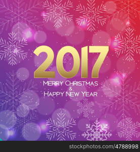 Abstract Beauty Christmas and 2017 New Year Background. Vector Illustration. EPS10. Abstract Beauty Christmas and 2017 New Year Background. Vector I