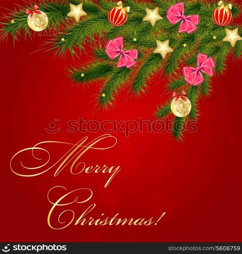 Abstract beauty Christmas and New Year background. Vector illustration