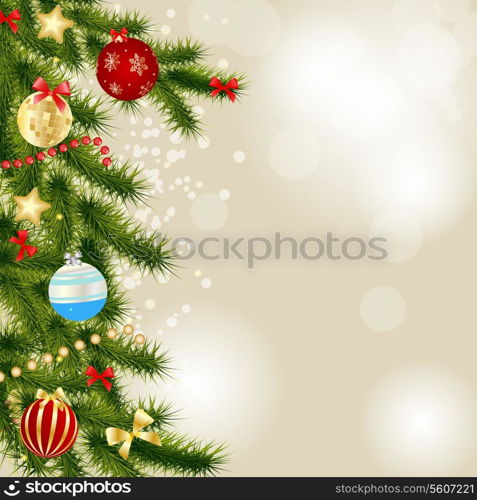 Abstract beauty Christmas and New Year background. Vector illustration